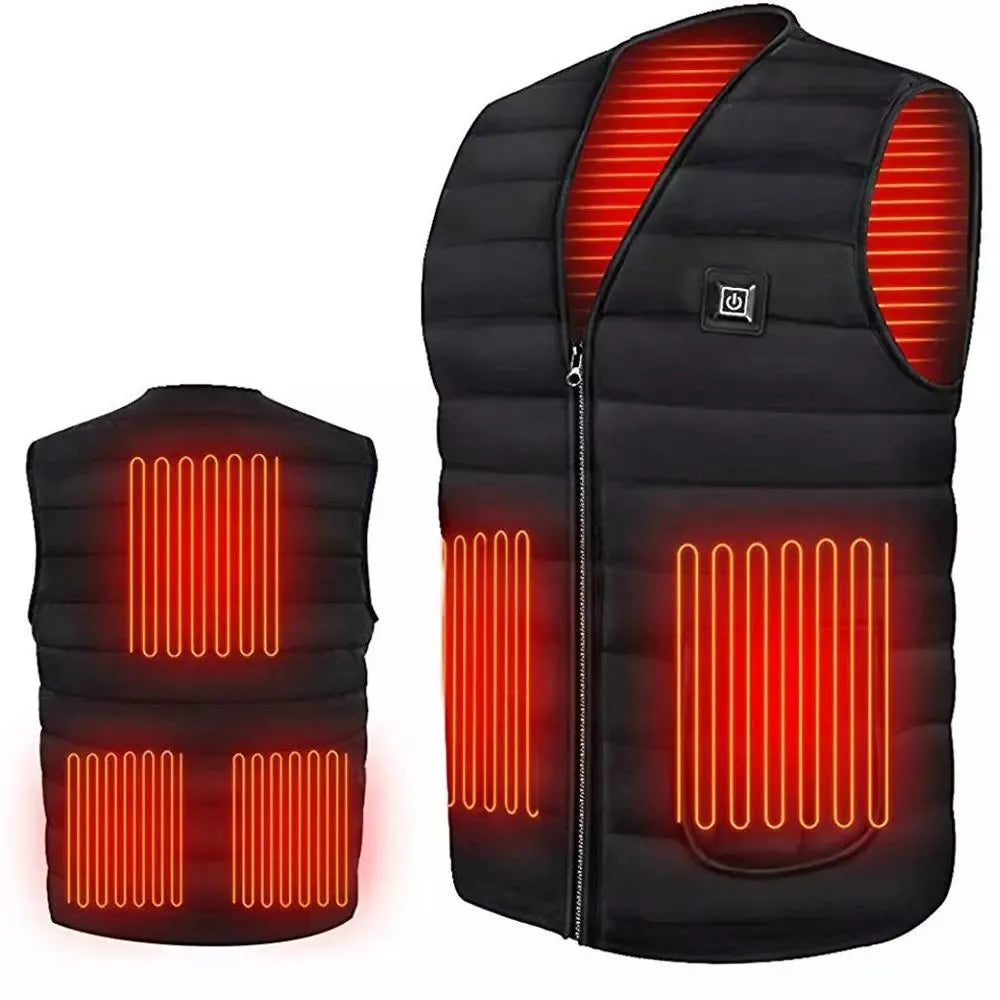 9-camp ® Men Warm Winter Outdoor Electric Heating Vest USB