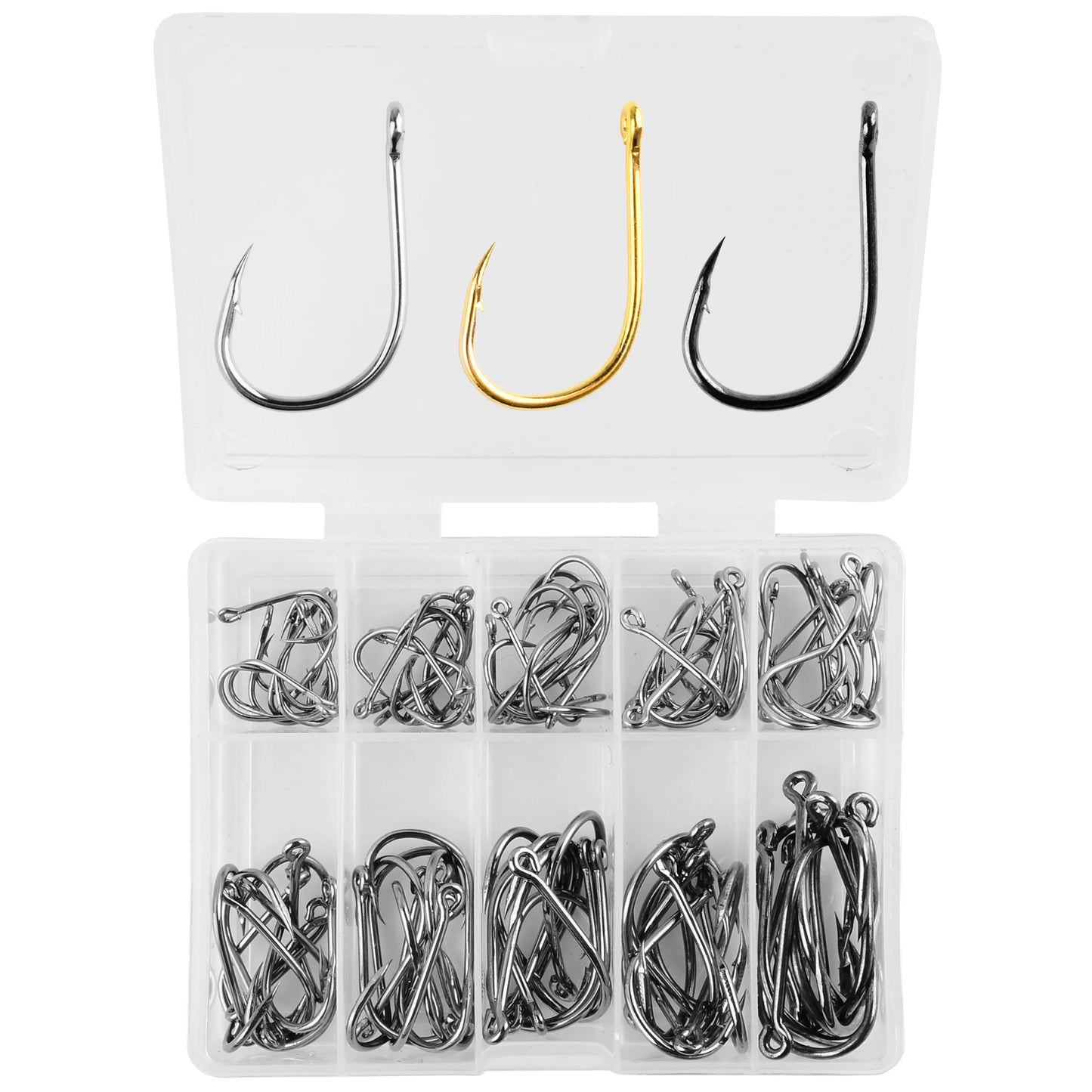 9-camp ® Aorace 100Pcs Fishing Hooks Set