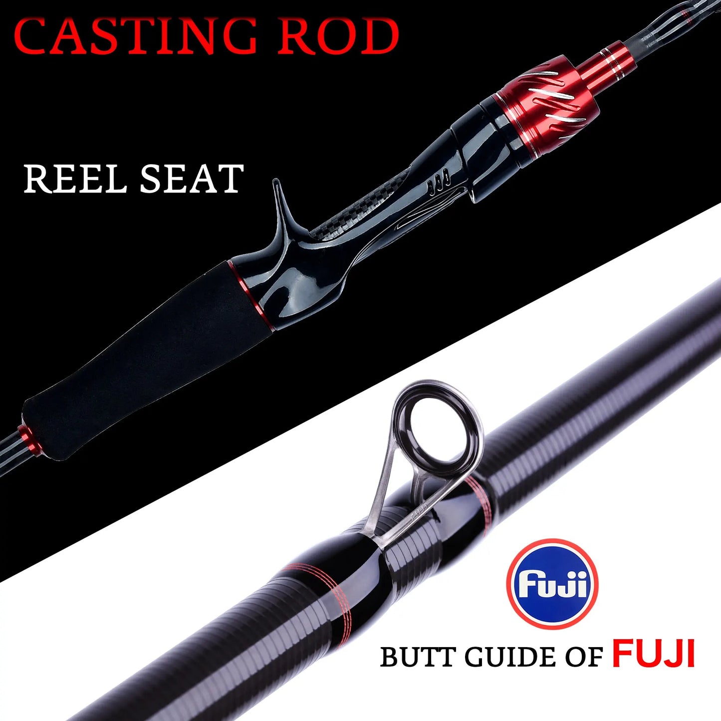 9-camp ® BIUTIFU Traveller Spinning Casting Fuji Lure Mini Rock Fishing Rod