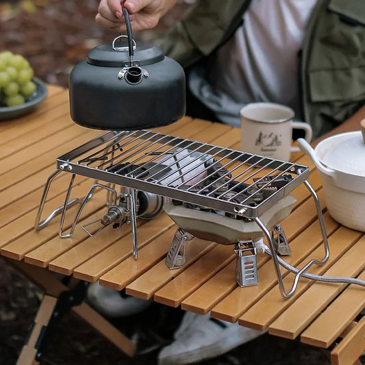 9-camp ® Multifunctional Campfire Grill Stand