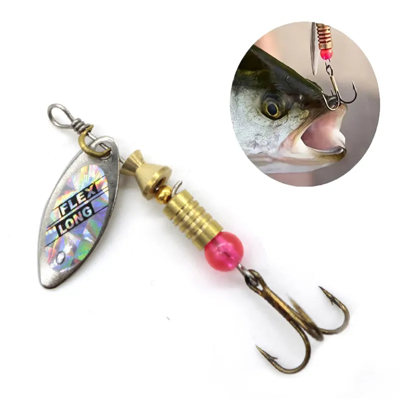 9-camp ® Metal Spoon Spinner Fishing Lure Set