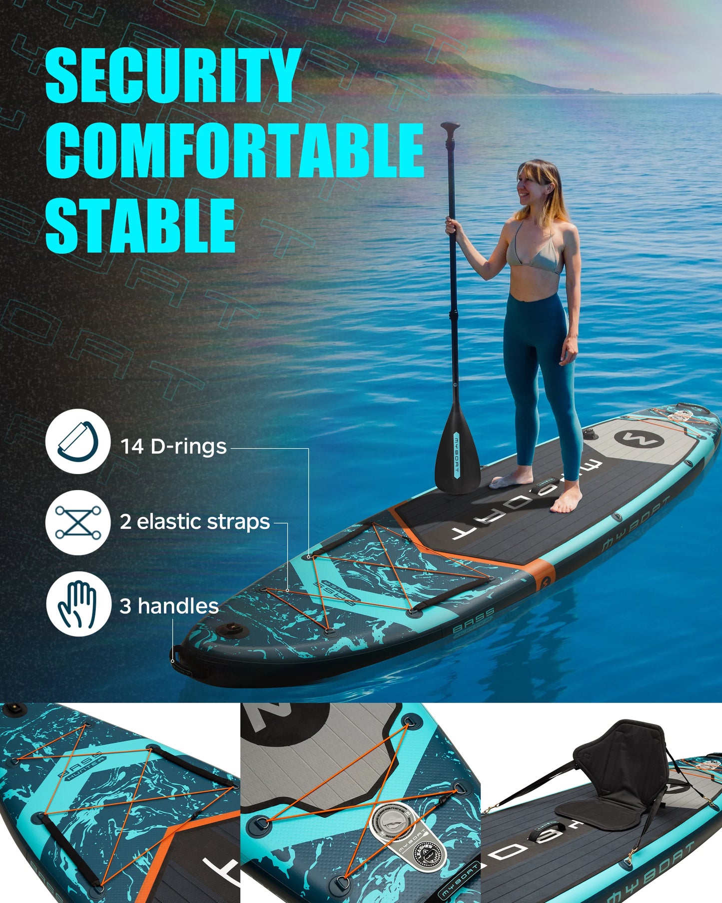 9-camp ® Inflatable paddle board